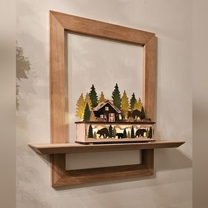 Mcm  design picture frame shelf